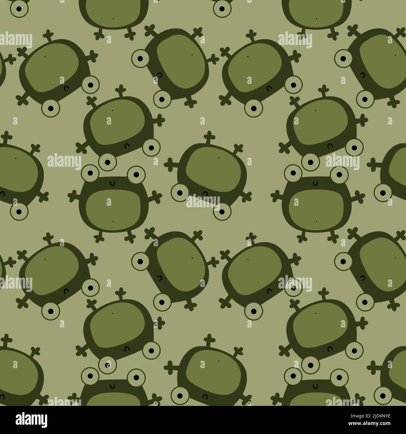 Cartoon seamless kawaii frogs pattern for kids and kindergarten and ...