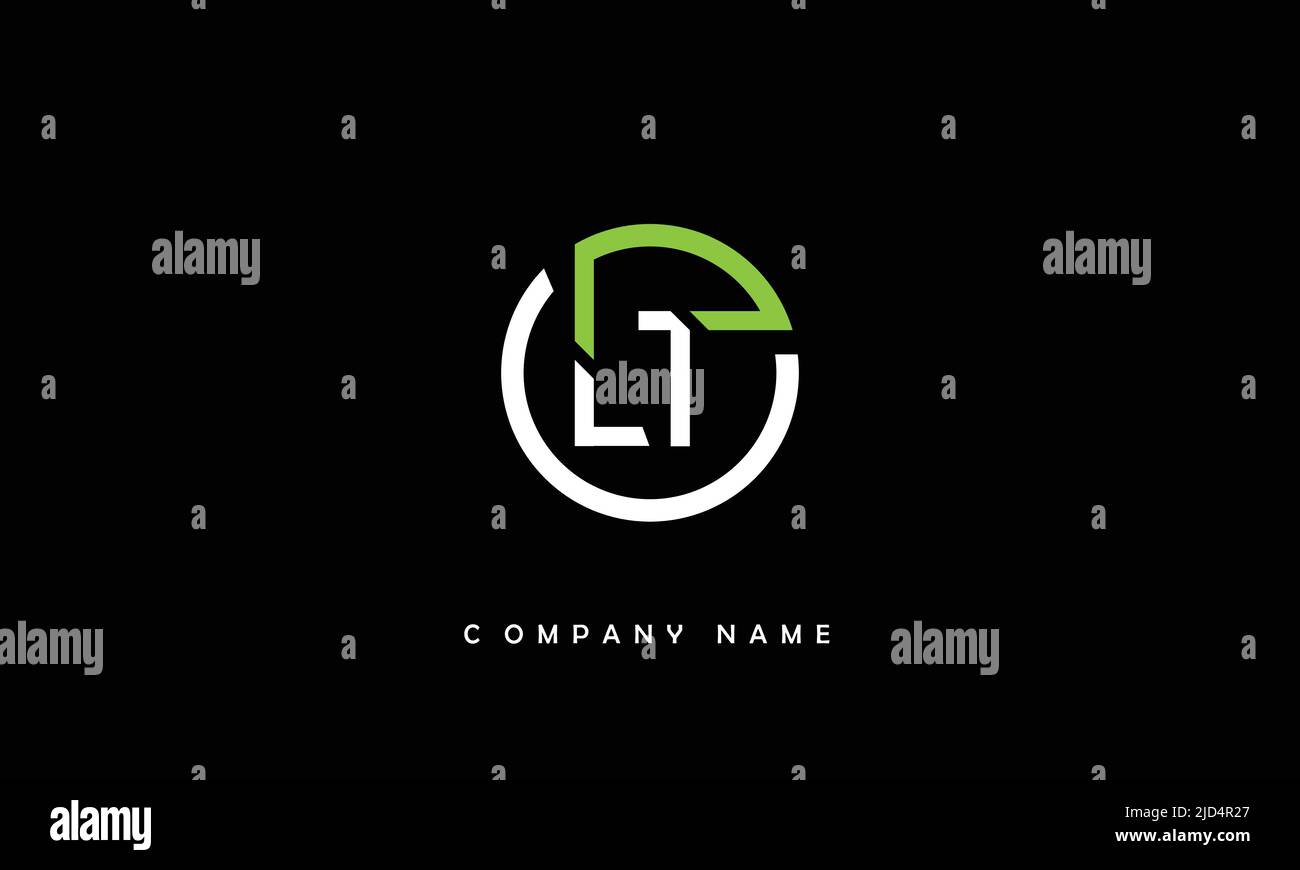 LT, TL Alphabets Letters Logo Monogram Stock Vector