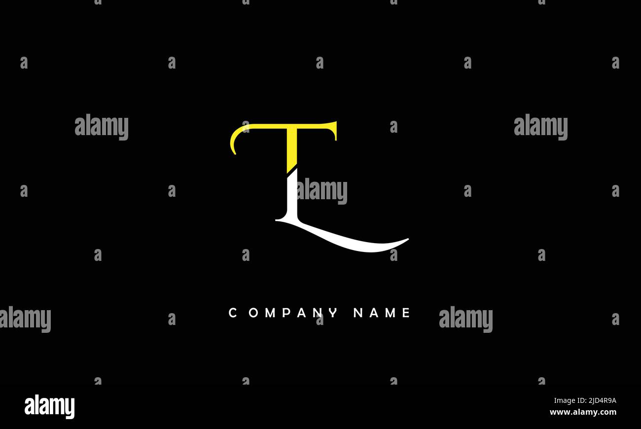 LT, TL Alphabets Letters Logo Monogram Stock Vector