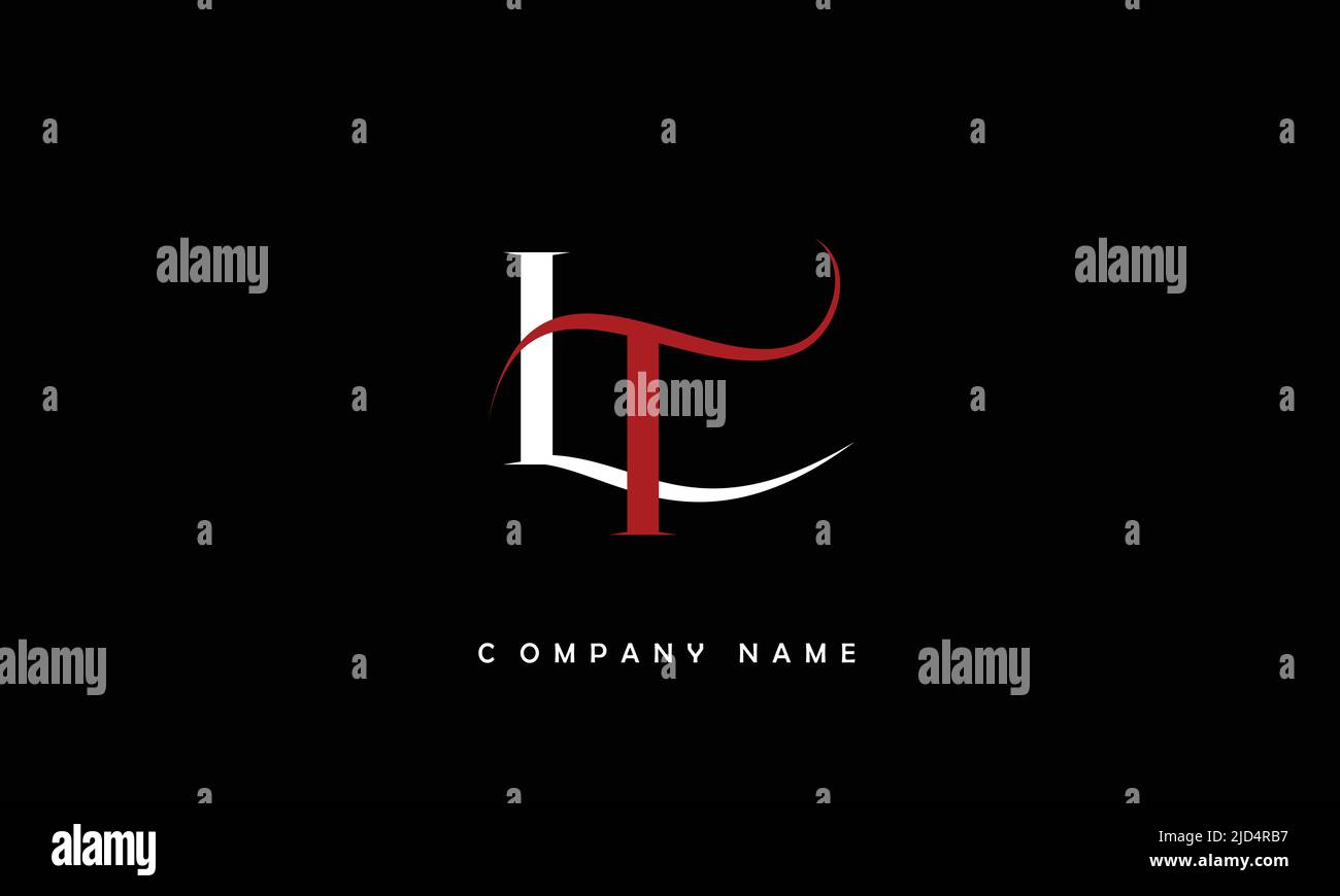 LT, TL Alphabets Letters Logo Monogram Stock Vector