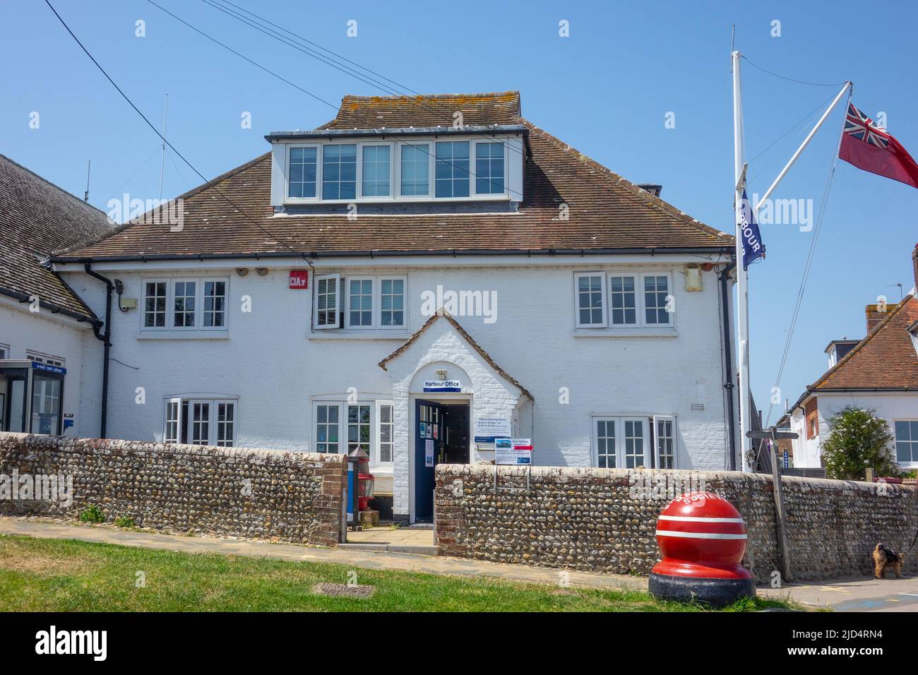 England, West Sussex, Itchenor, Harbour Office Stock Photo
