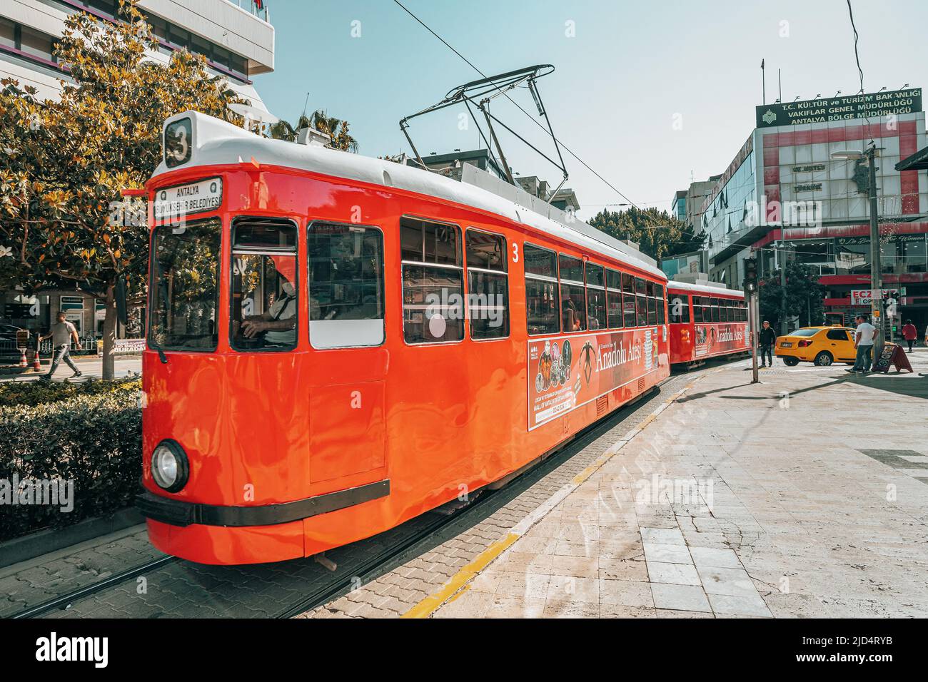 Antalya tramway tram transport hi-res stock photography and images - Alamy