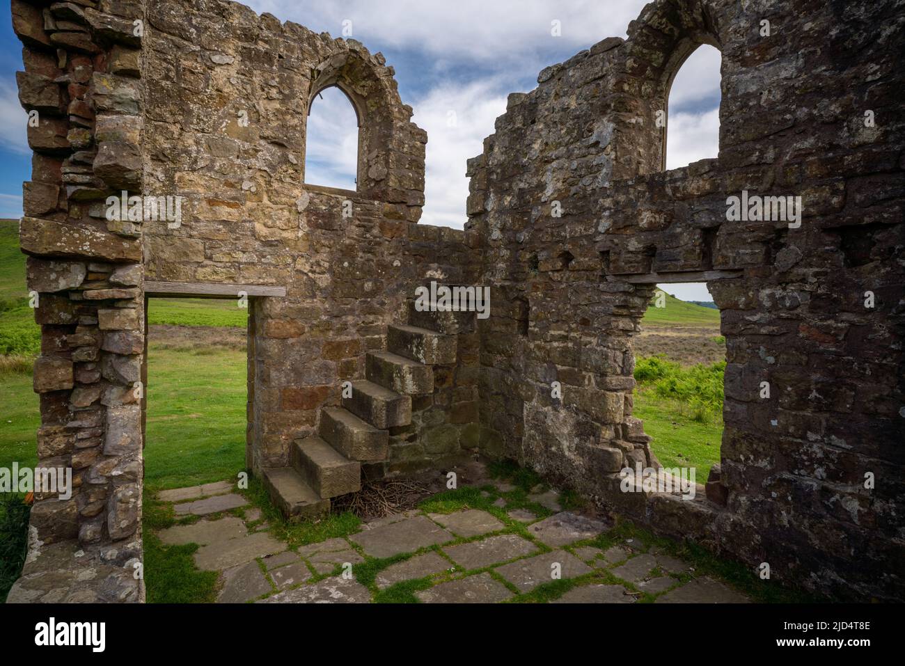 Skelton Tower on the North York moors in England Stock Photo