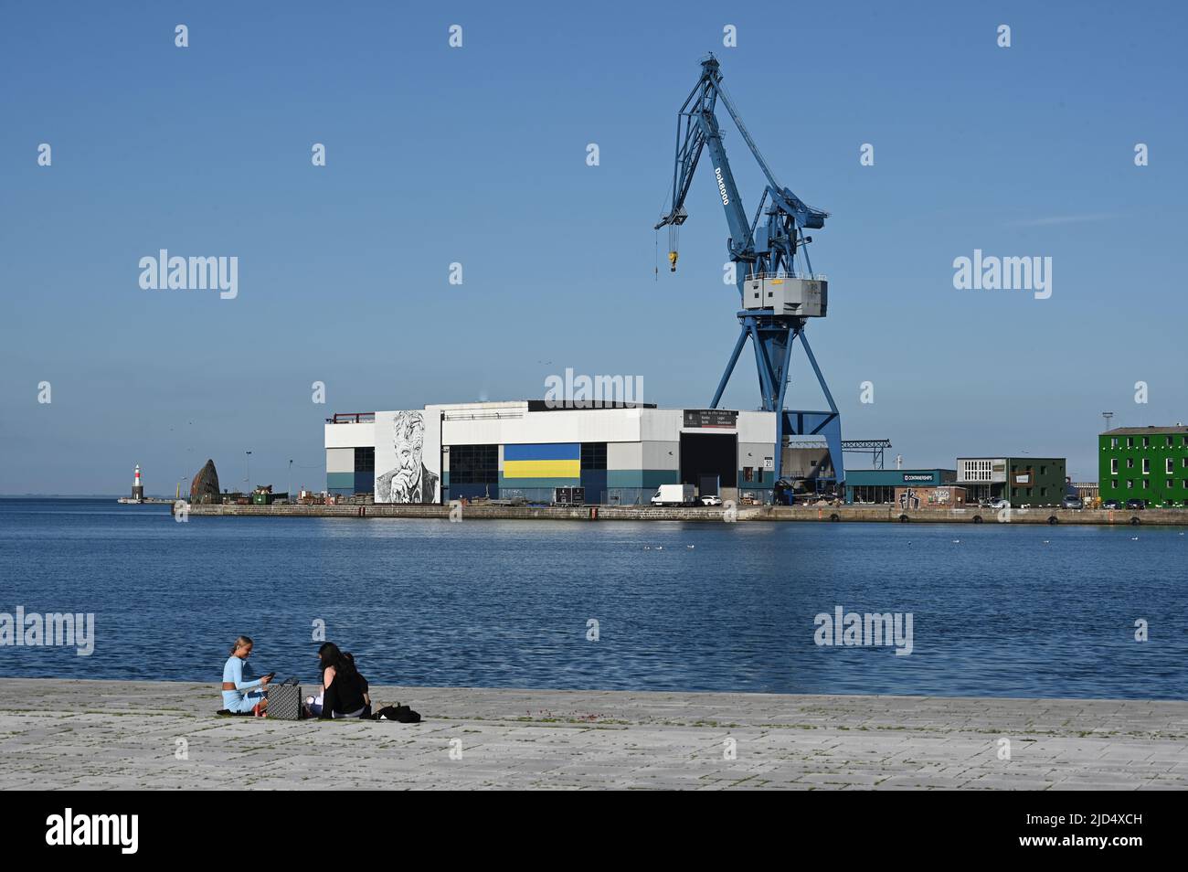 The port of Aarhus in Denmark Stock Photo Alamy
