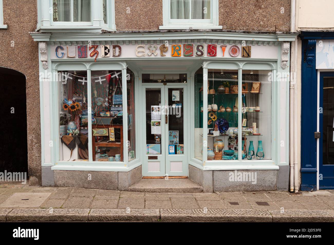Retail outlets (Glazed Expression) in Meneage Street, Helston, Cornwall