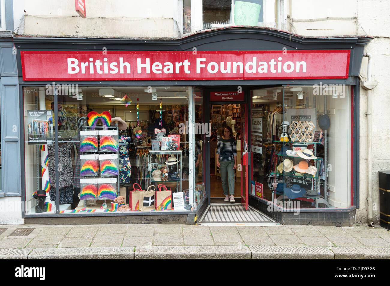 Retail outlets (British Heart Foundation) in Meneage Street, Helston