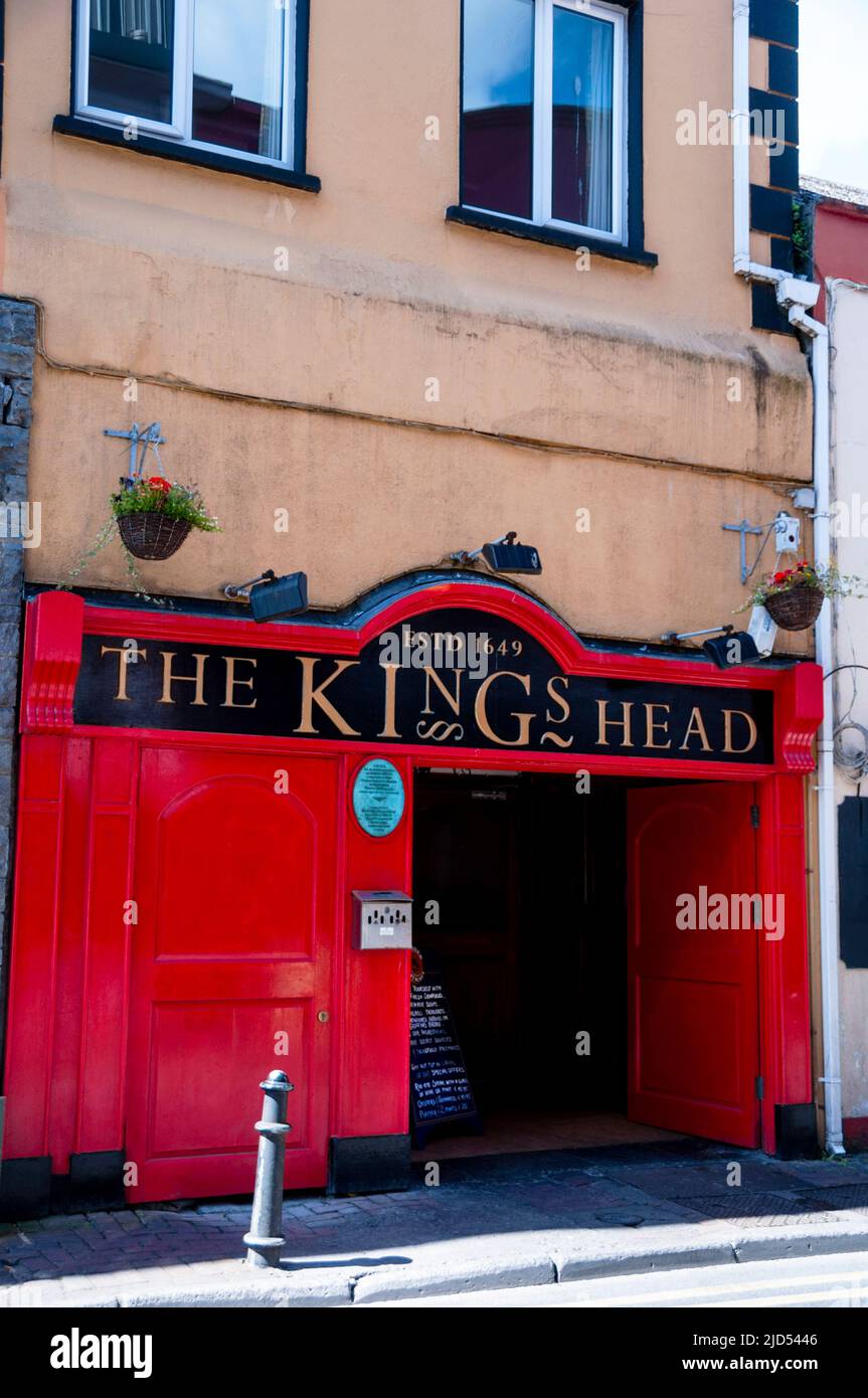Hstorical pub in Galway's Latin Quarter, Ireland. Stock Photo