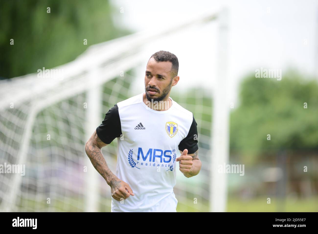 Jair Tavares da Silva brazilian player of FC Petrolul Ploiesti , Liga 1 Romania , Cristi Stavri Stock Photo