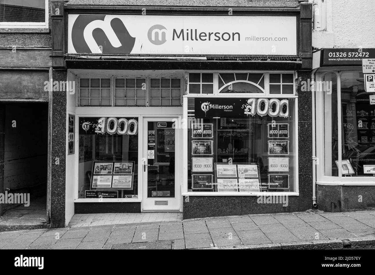 Retail outlets (Millerson) in Meneage Street, Helston, Cornwall