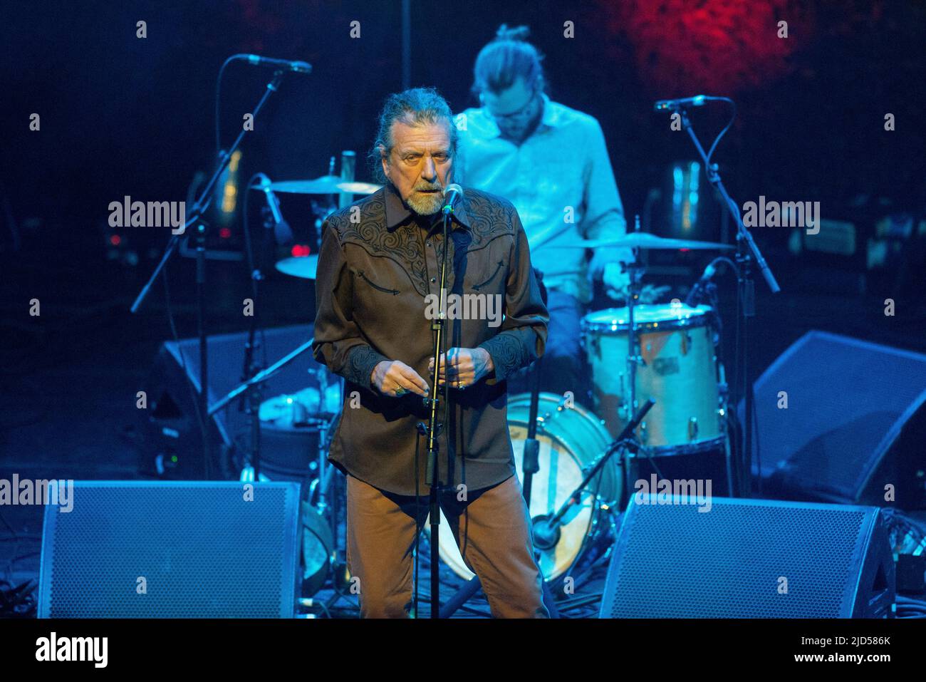 Robert Plant performs at A Concert for Bert Jansch at the Celtic Connections Festival at The Glasgow Royal Concert Hall on February 1st , 2016 in Glasgow, Scotland Stock Photo