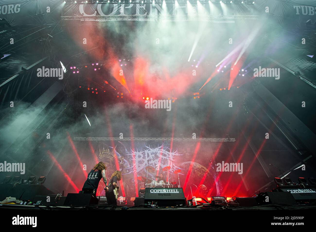 Copenhagen, Denmark. 17th June, 2022. The Danish death metal band Baest ...