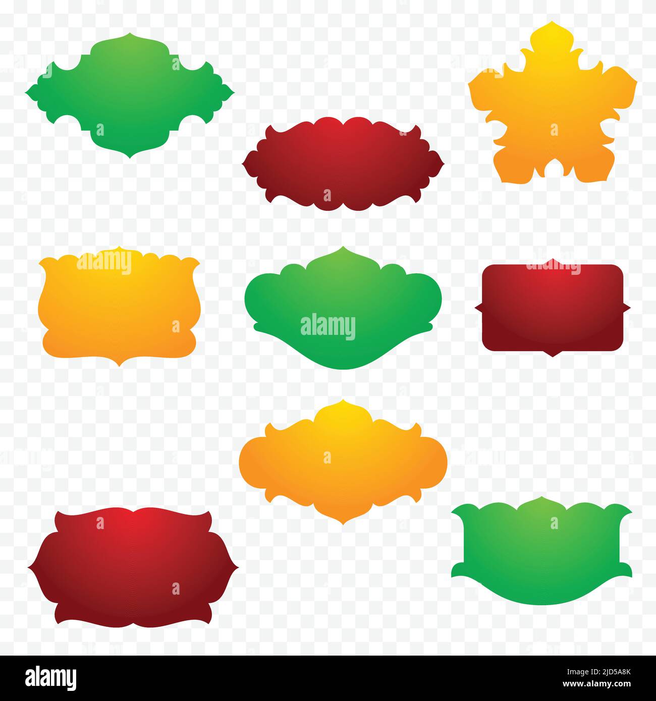 Vector colorful decorative frames set Stock Vector Image & Art - Alamy