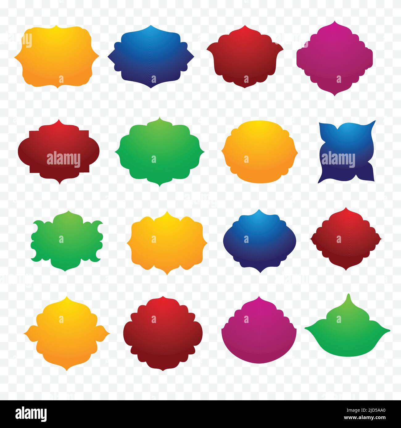 Vector colorful decorative frames set Stock Vector Image & Art - Alamy