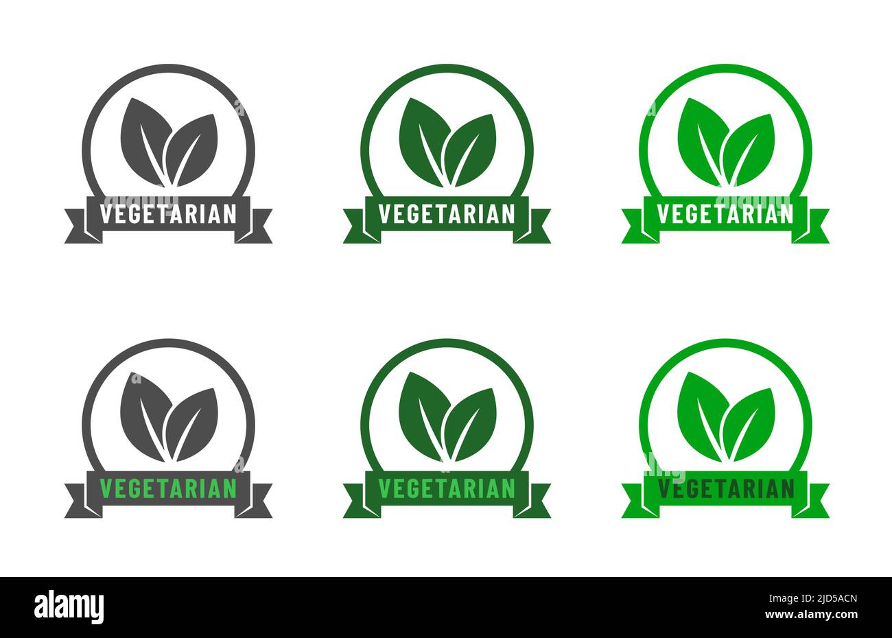 Vegetarian vector icons. Organic eco symbols Stock Vector Image & Art ...