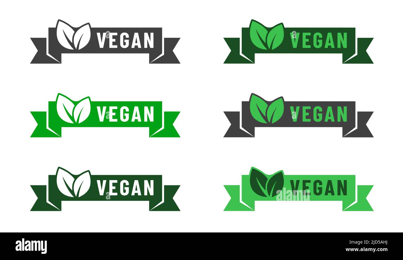 Vegan food diet icon set. Organic, bio, eco symbols Stock Vector Image