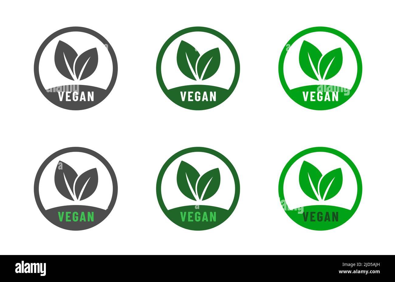 Vegan food diet icon set. Organic, bio, eco symbols Stock Vector Image