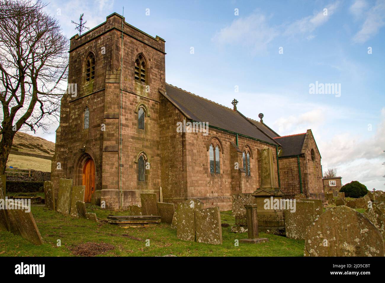 St Pauls church Quanford near Flash Staffordshire Stock Photo