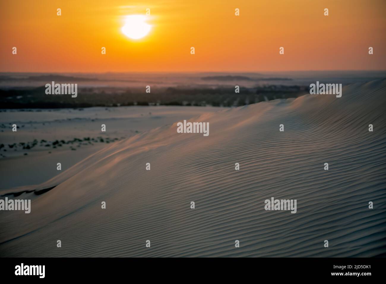 Beautiful Desert landscape view in Dammam Saudi Arabia Stock Photo