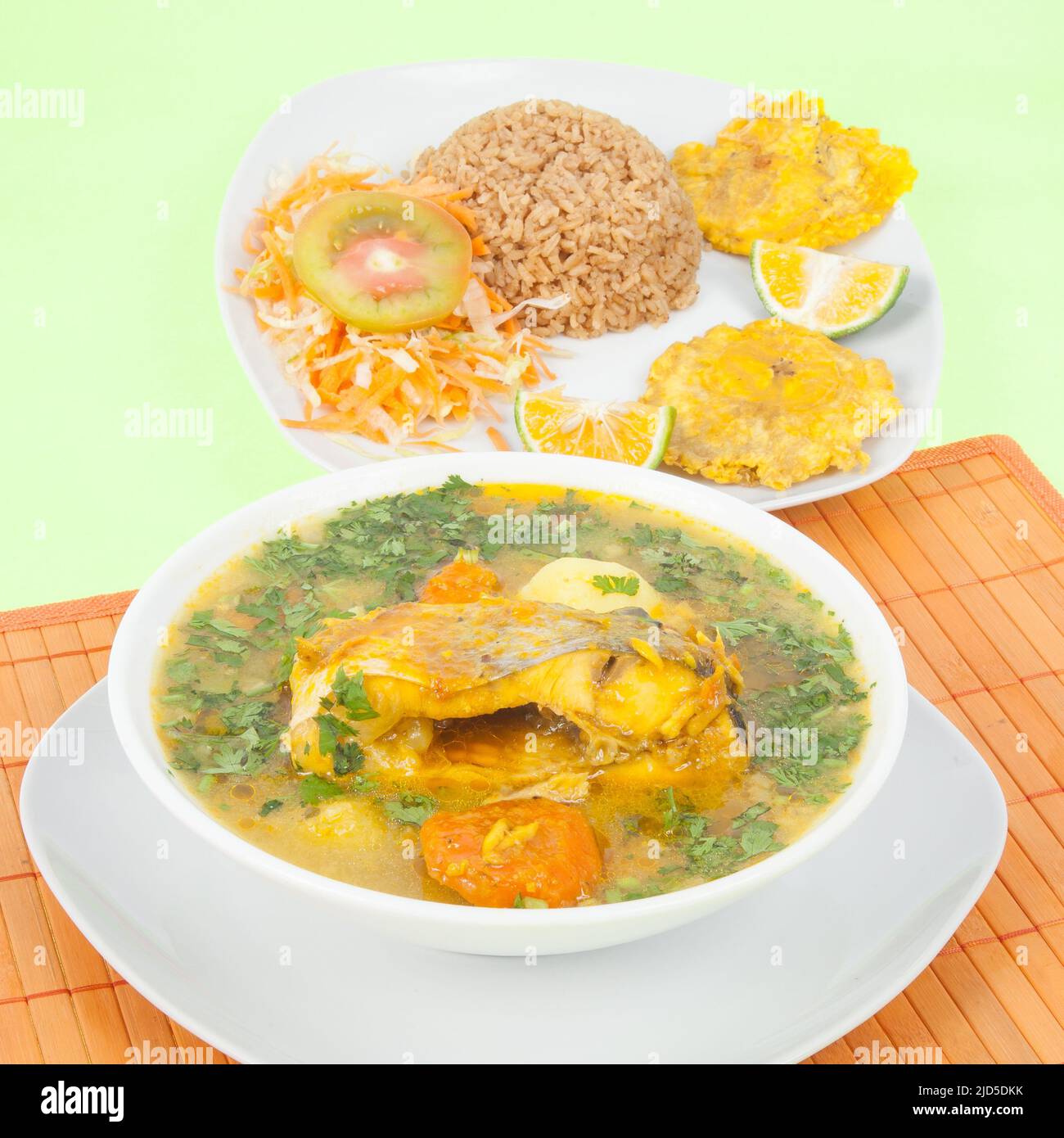 Healthy food fish Colombian food, catfish soup Stock Photo Alamy