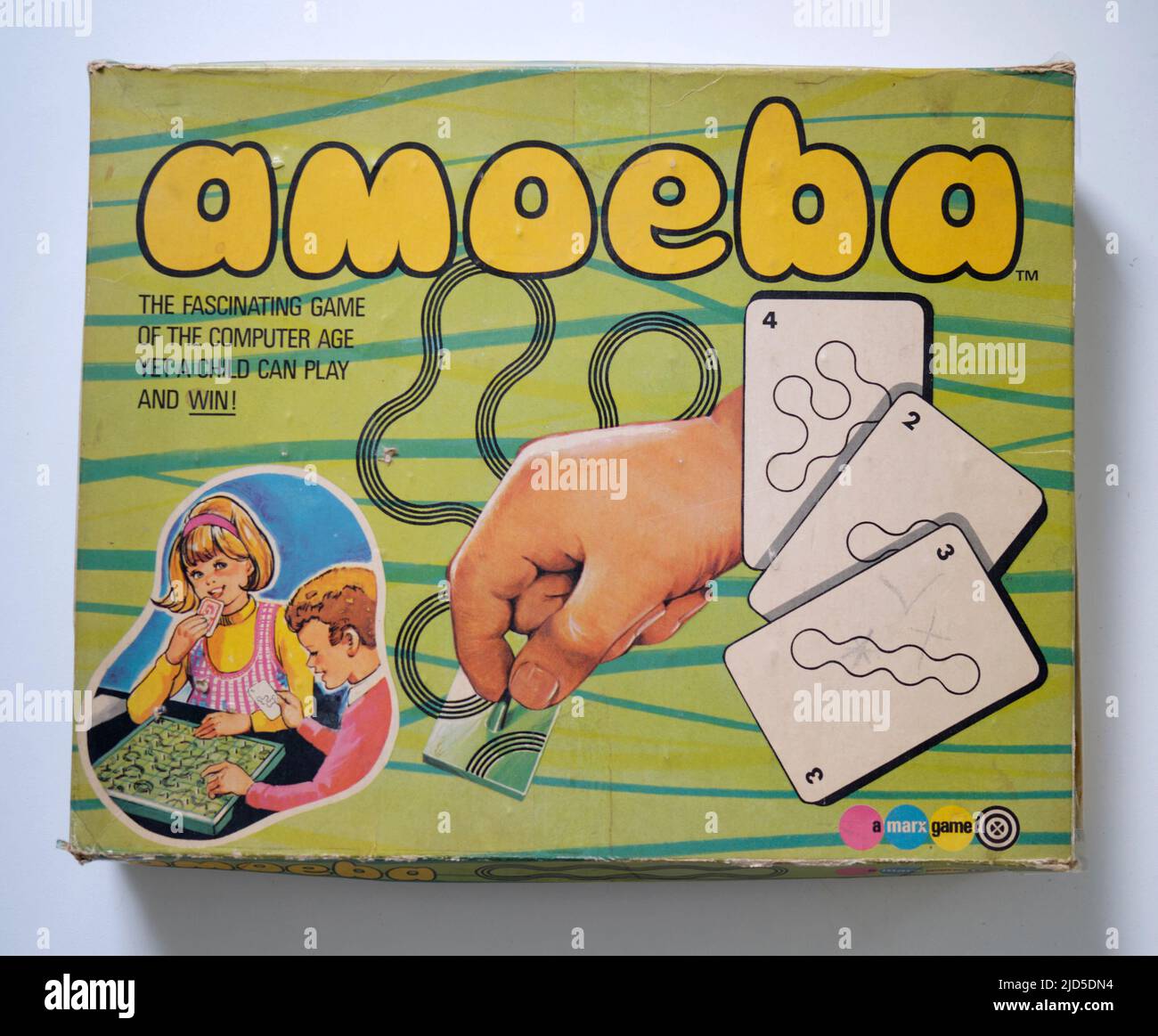 Vintage Amoeba Card Game Stock Photo