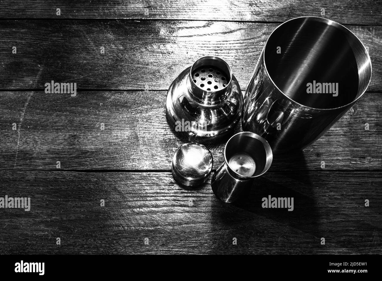 Cocktail shaker, bar accessories. Bar concept Stock Photo Alamy