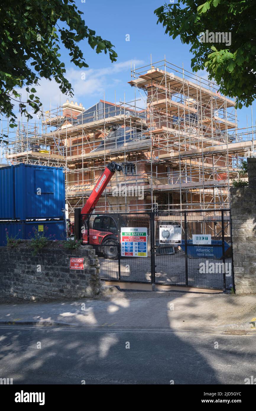 Property Development Bridgeman Road Penarth South Wales UK Stock Photo