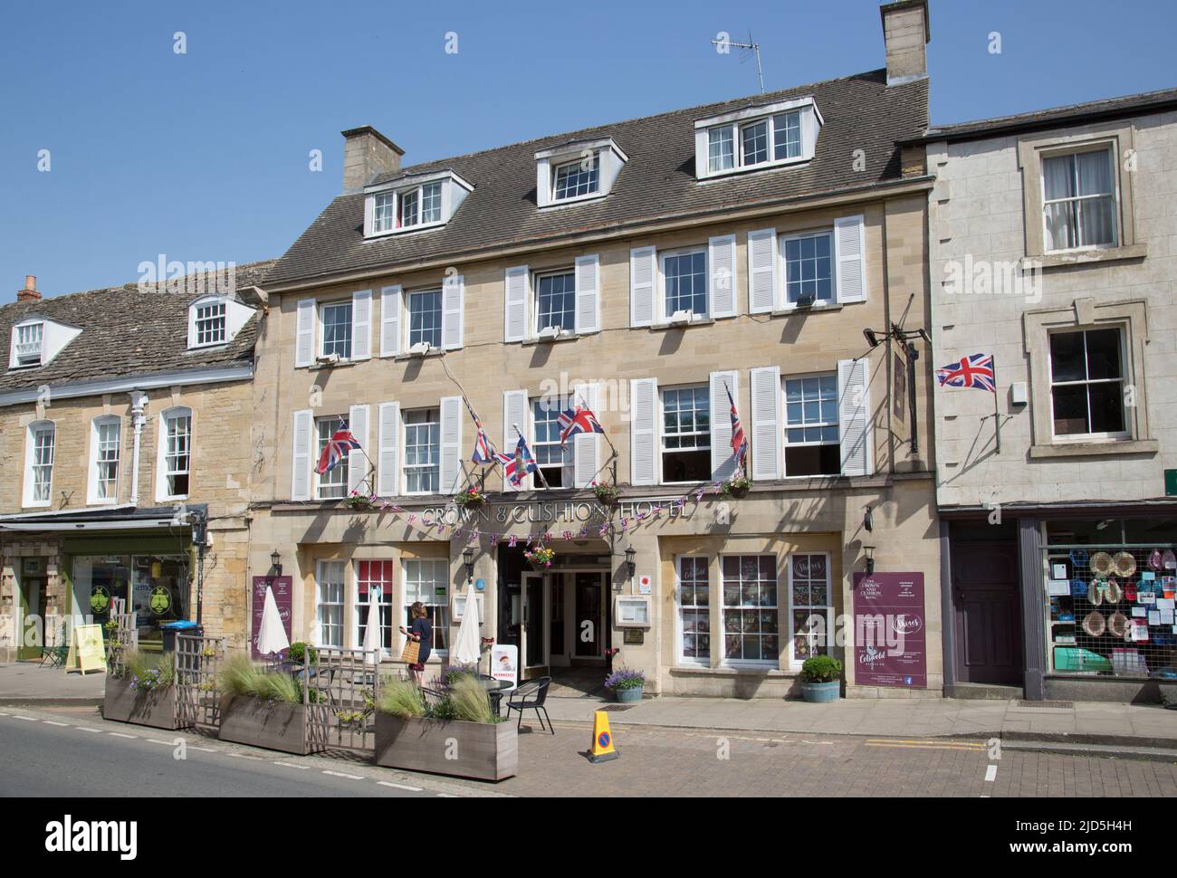 Crown and cushion chipping norton hires stock photography and images