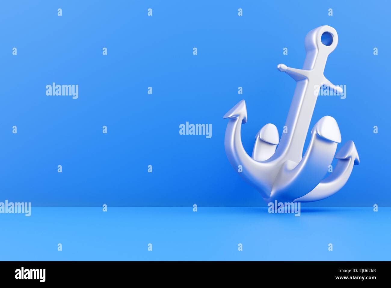 3d render anchor. 3d rendering anchor. 3d render anchor illustration Stock Photo