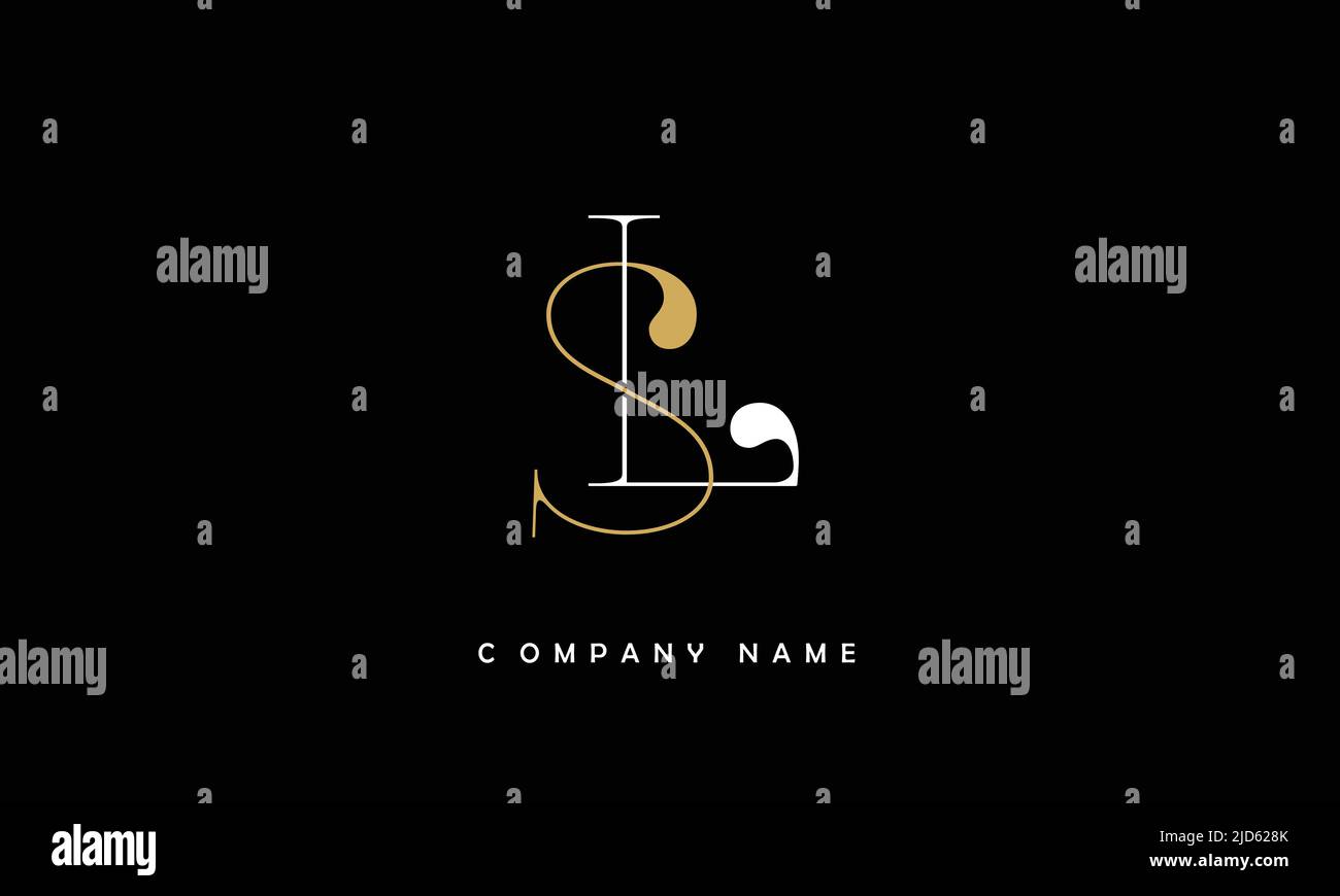LS, SL Alphabets Letters Logo Monogram Stock Vector