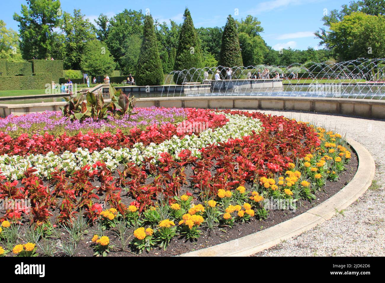 Castle garden in Arcen, the Netherlands Stock Photo Alamy