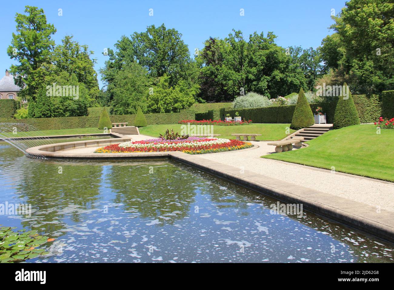 Castle garden in Arcen, the Netherlands Stock Photo Alamy