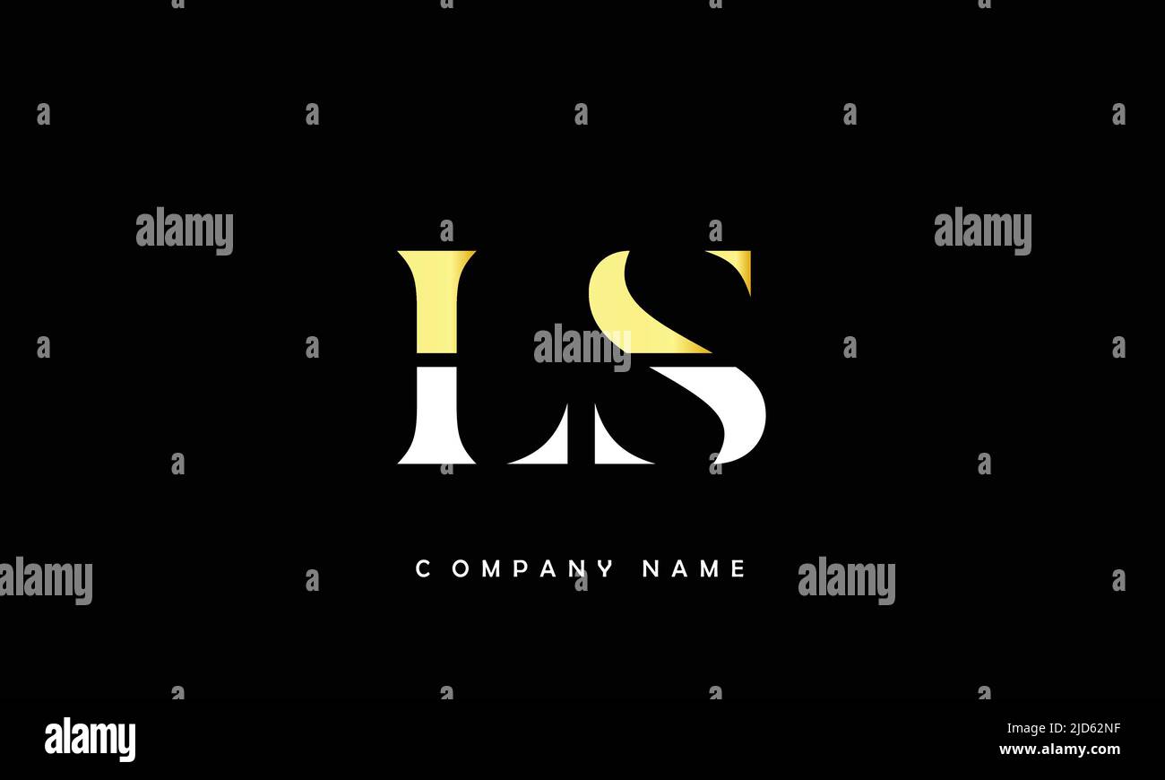 LS, SL Alphabets Letters Logo Monogram Stock Vector