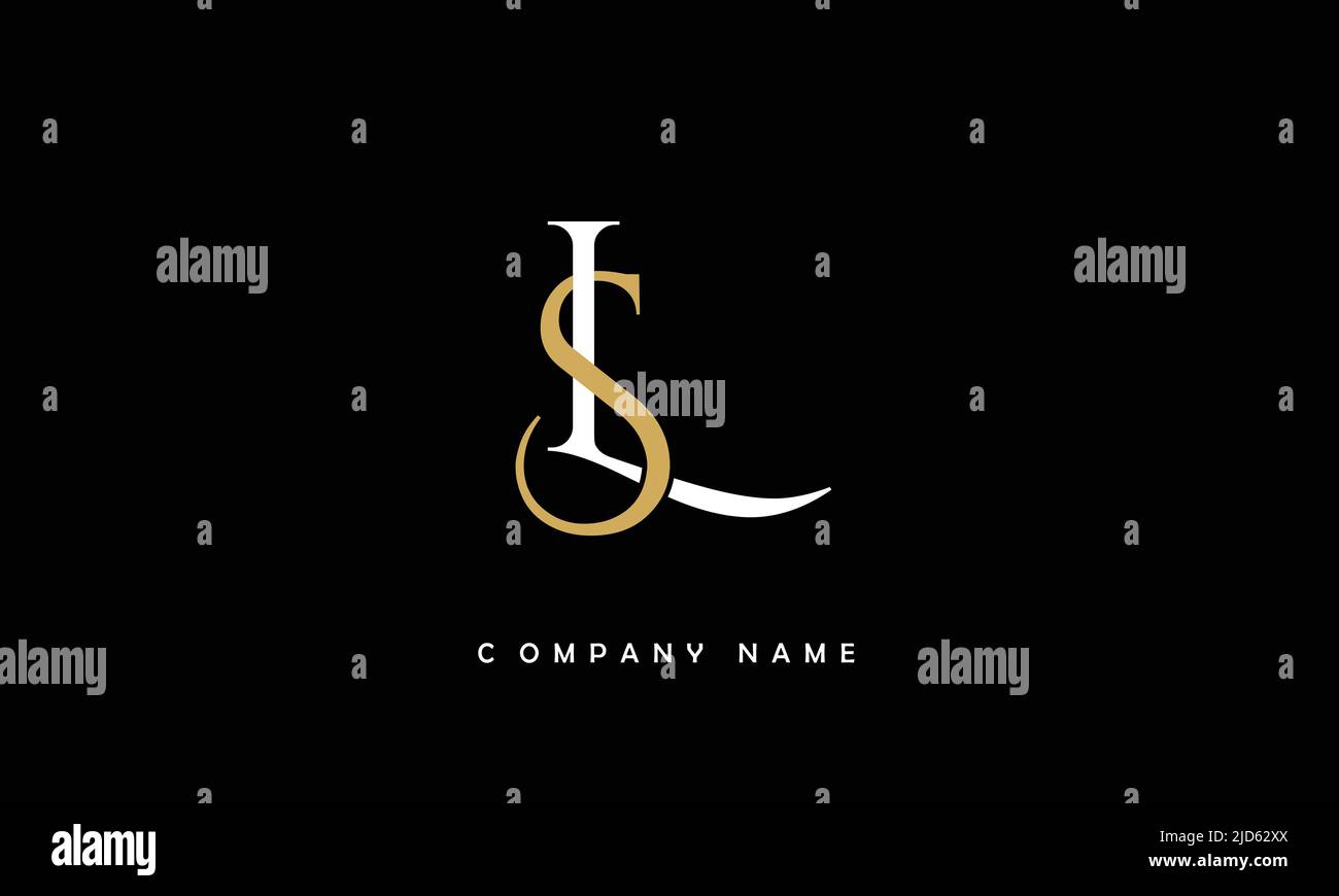 LS, SL Alphabets Letters Logo Monogram Stock Vector