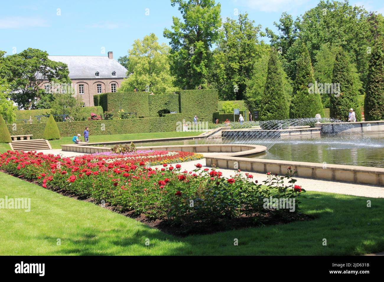 Castle garden in Arcen, the Netherlands Stock Photo Alamy