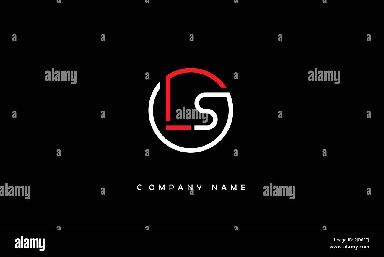 LS, SL Alphabets Letters Logo Monogram Stock Vector