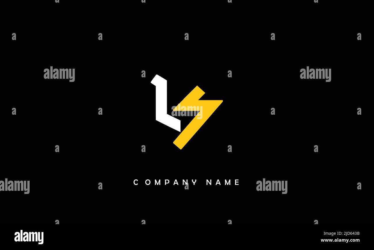 LS, SL Alphabets Letters Logo Monogram Stock Vector