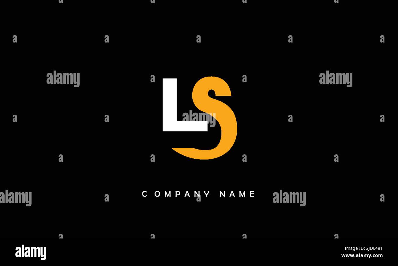 LS, SL Alphabets Letters Logo Monogram Stock Vector