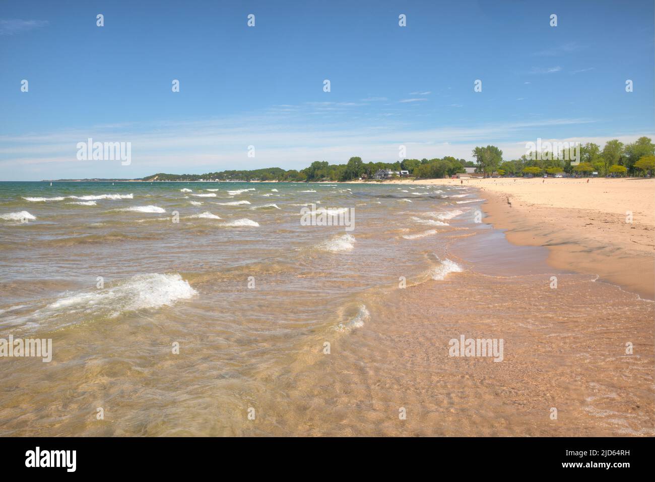 Ludington Beach, Michigan USA Stock Photo
