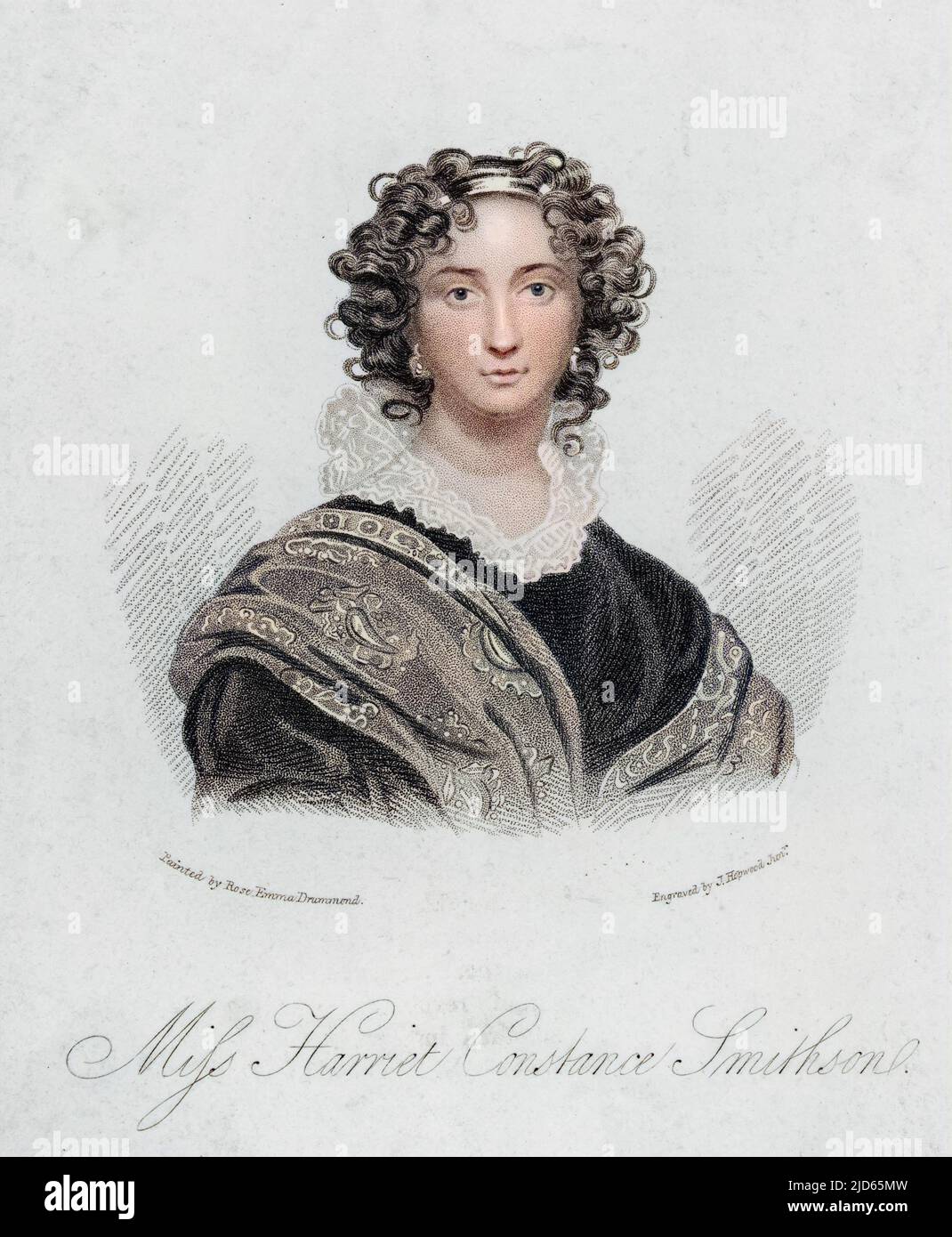 HARRIET SMITHSON (1800-1854) Irish actress; wife of Hector Berlioz Colourised version of : 10003054 Stock Photo