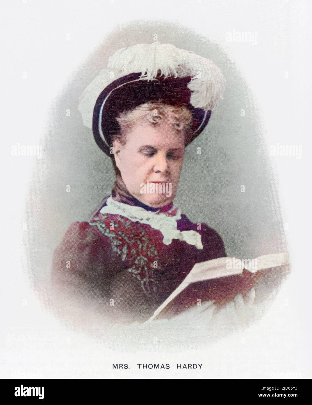 Emma Lavinia (Gifford) (1840 - 1912), Hardy Wife of THOMAS HARDY. Colourised version of : 10003556       Date: 1904 Stock Photo