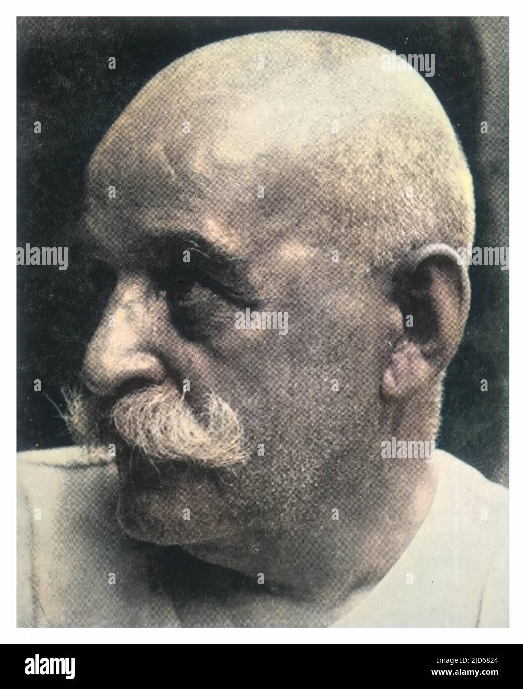 Georgei Ivanovitch Gurdjieff Russian spiritual leader Colourised version of : 10047699       Date: 1872 - 1949 Stock Photo