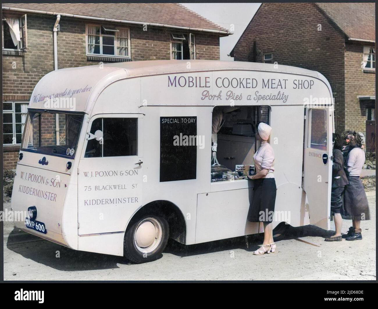 Mobile cooked meat shop of W J Poxon & Sons, Kidderminster
