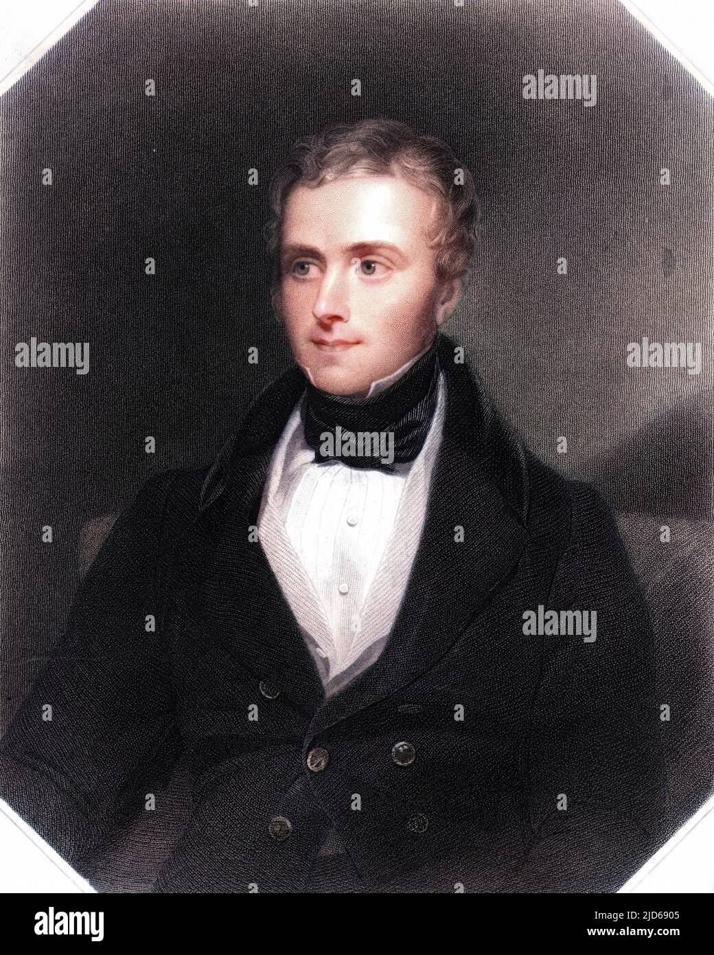 GEORGE ALEXANDER HAMILTON Irish statesman Colourised version of : 10160288       Date: 1802 - 1871 Stock Photo