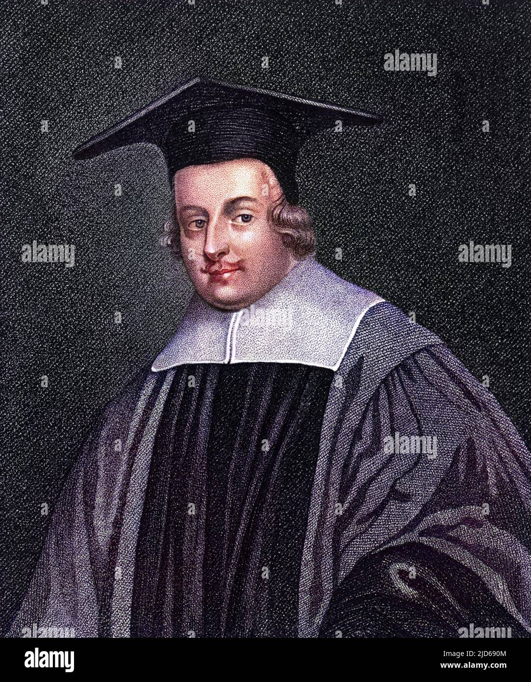 HENRY HAMMOND (1605 - 1660), English churchman, chaplain to Charles I. Colourised version of : 10160271 Stock Photo