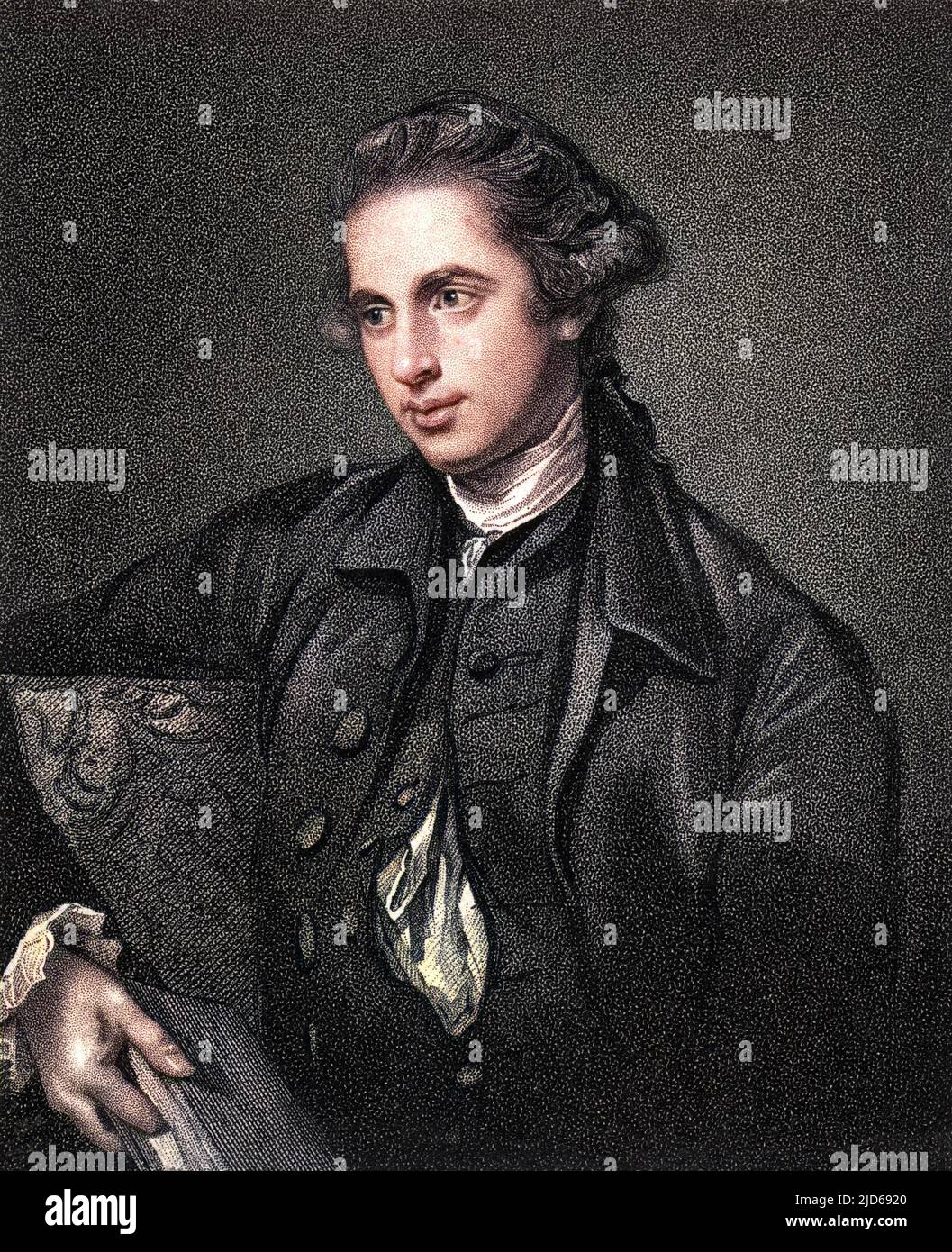 GEORGE HARDINGE (1743 - 1816), writer and judge, MP for Old Sarum, most notorious of the 'rotten boroughs'. Colourised version of : 10160339 Stock Photo