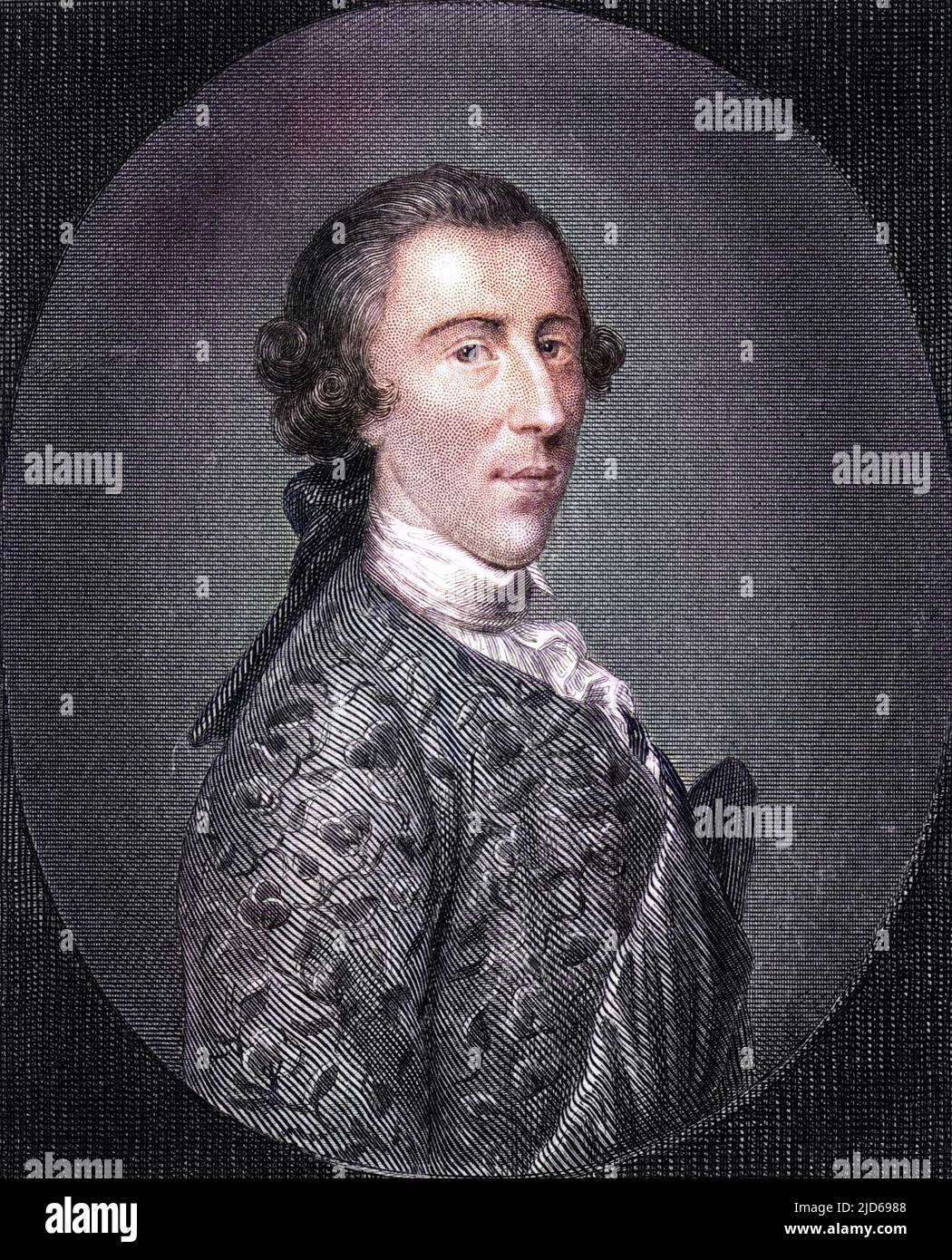FRANCIS SEYMOUR CONWAY, first marquis of HERTFORD Lord Chamberlain, Lord Lieutenant of Ireland : cousin and correspondent of Horace Walpole. Colourised version of : 10160785       Date: 1719 - 1794 Stock Photo