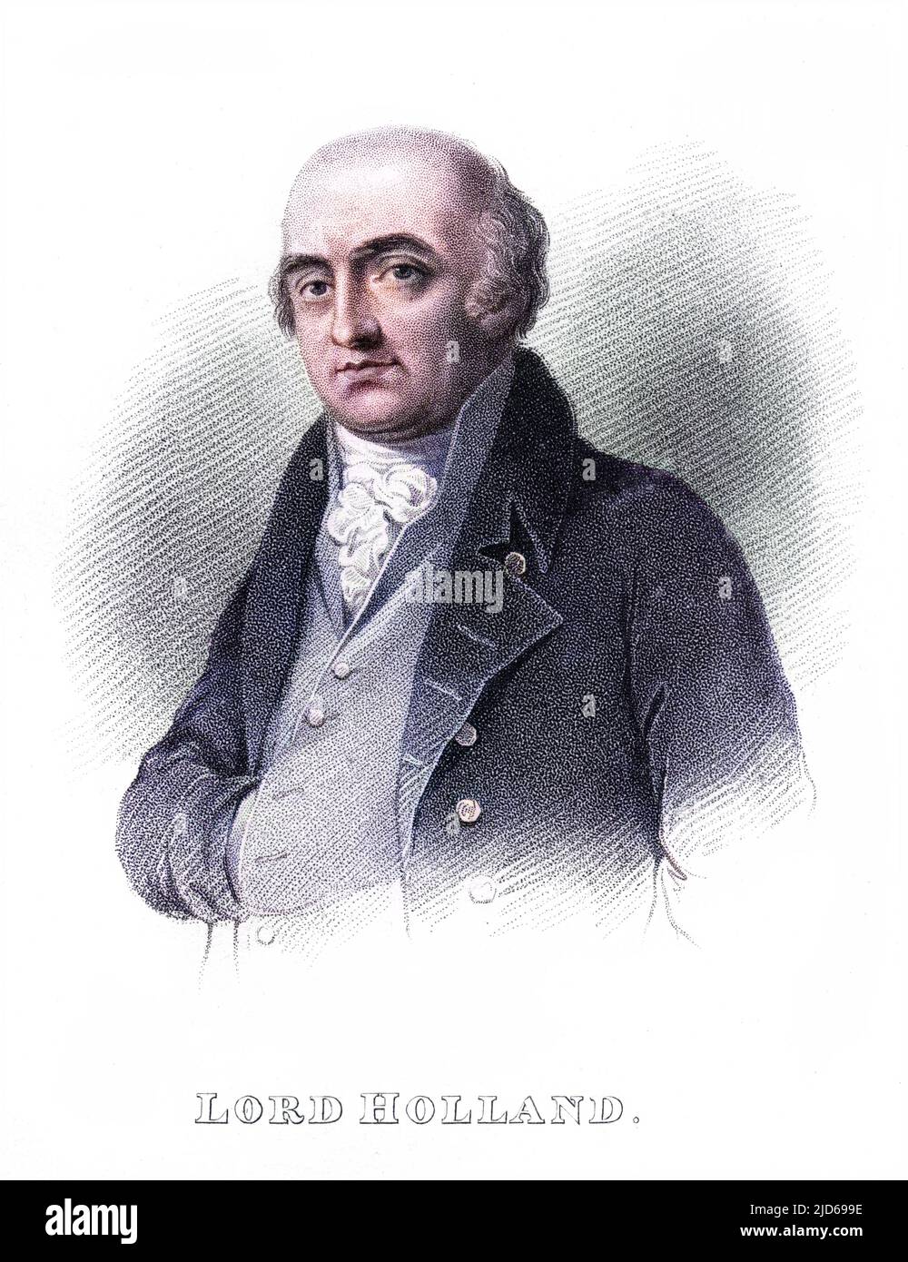 HENRY RICHARD VASSALL FOX, third baron HOLLAND statesman. Colourised version of : 10161086       Date: 1773 - 1840 Stock Photo