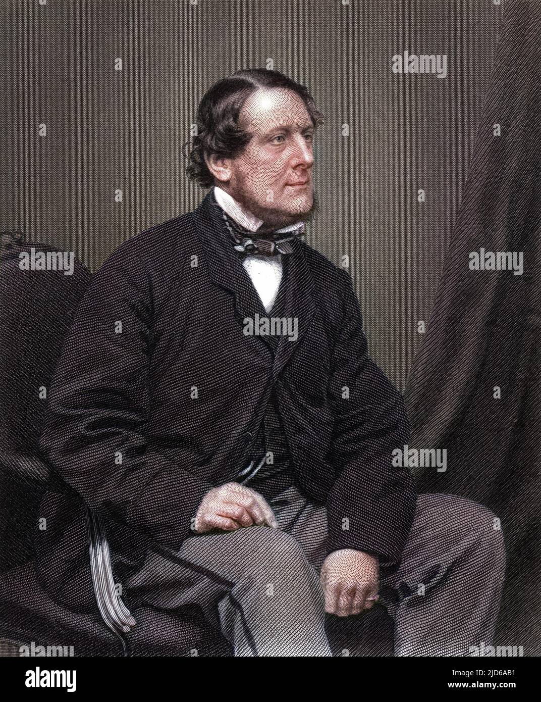 WILLIAM HENRY, lord LEIGH Lord-lieutenant of the county of Warwick Colourised version of : 10163023       Date: 1824 - 1905 Stock Photo