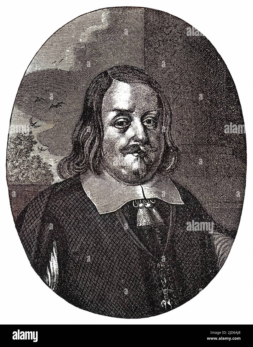 WENZEL FRANZ EUSEBIUS, furst von LOBKOWITZ-SAGAN German (?) statesman Colourised version of : 10163393       Date: 1609 - 1677 Stock Photo