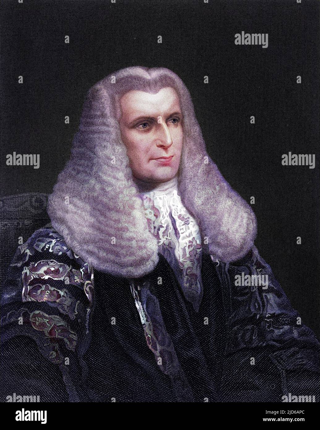 JOHN SINGLETON COPLEY, first baron LYNDHURST Statesman, lord chancellor in his robes. Colourised version of : 10163885       Date: 1772 - 1863 Stock Photo